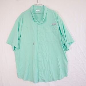 Columbia PFG Shirt Mens 2XL XXL Omni-Shade Outdoor Vented Fishing‎ Button Up